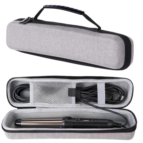 Portable Hard Travel Case for Straightener, EVA Storage Bag with Velvet Liner, Waterproof Travel Organizer with Dual Zippers for Home, Trip, On-the-Go