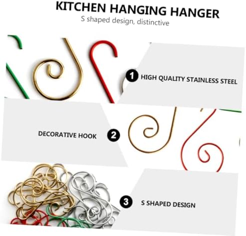 100pcs Christmas Tree Hooks Metal Ornament Hangers for Holiday Decor Sturdy for Stockings and Festive Displays for Home Event Use