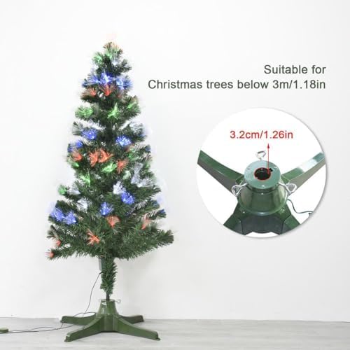 360 Degree Rotating Christmas Tree Stand Up to 7.5ft/80lbs Artificial Tree Base Stand for Malls, Homes