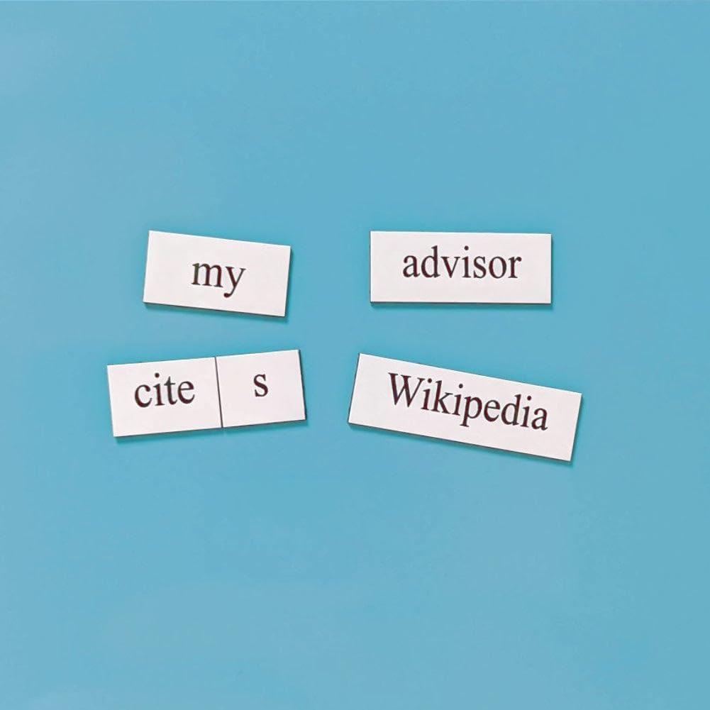 Academia Word Magnets Kit - Funny Nerdy Poetry Set for College to PhD & Post-Doctoral Research & Professors - Ideal Cool Geek Gift Office Refrigerator-Magnetic White Board - STEM Students & Adults Set