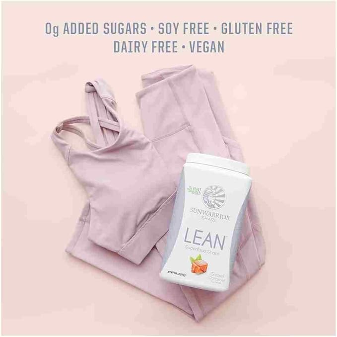 Vegan Protein Superfood Shake Meal Replacement Organic Protein Supplement | Gluten Free Non-GMO Dairy Free Sugar Free Low Carb Plant Based Protein | Caramel 20 Servings | Shape Lean by Sunwarrior