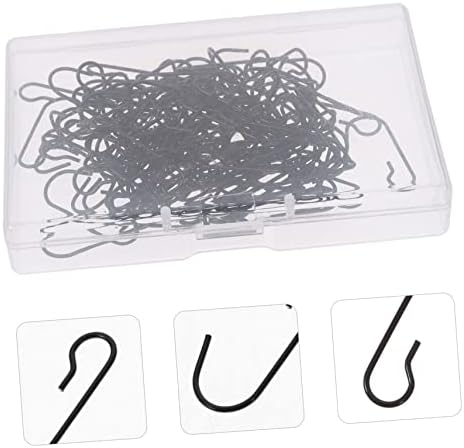 Cabilock 120pcs Christmas Fireplace Hanging Hooks Stocking Holders for Ornaments Design Flexible and Decoration Hangers for Tree and Mantel