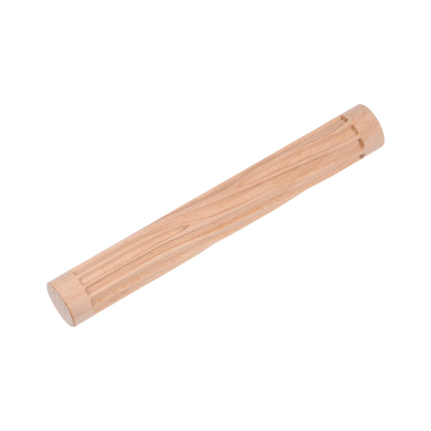 HARFINGTON Wood Clay Roller - 6 Inch Beech Hand Roller With Grain Pattern for Modeling, Pottery, Baking, DIY - Wooden Texture Tool