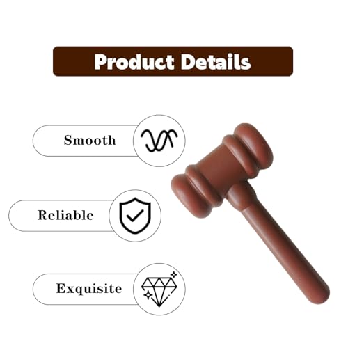 2 Pcs Judge Gavel Multifunctional Cartoon Style Judge Hammer Prop for Role Play, Desk Decor Accessories, Theme Activities