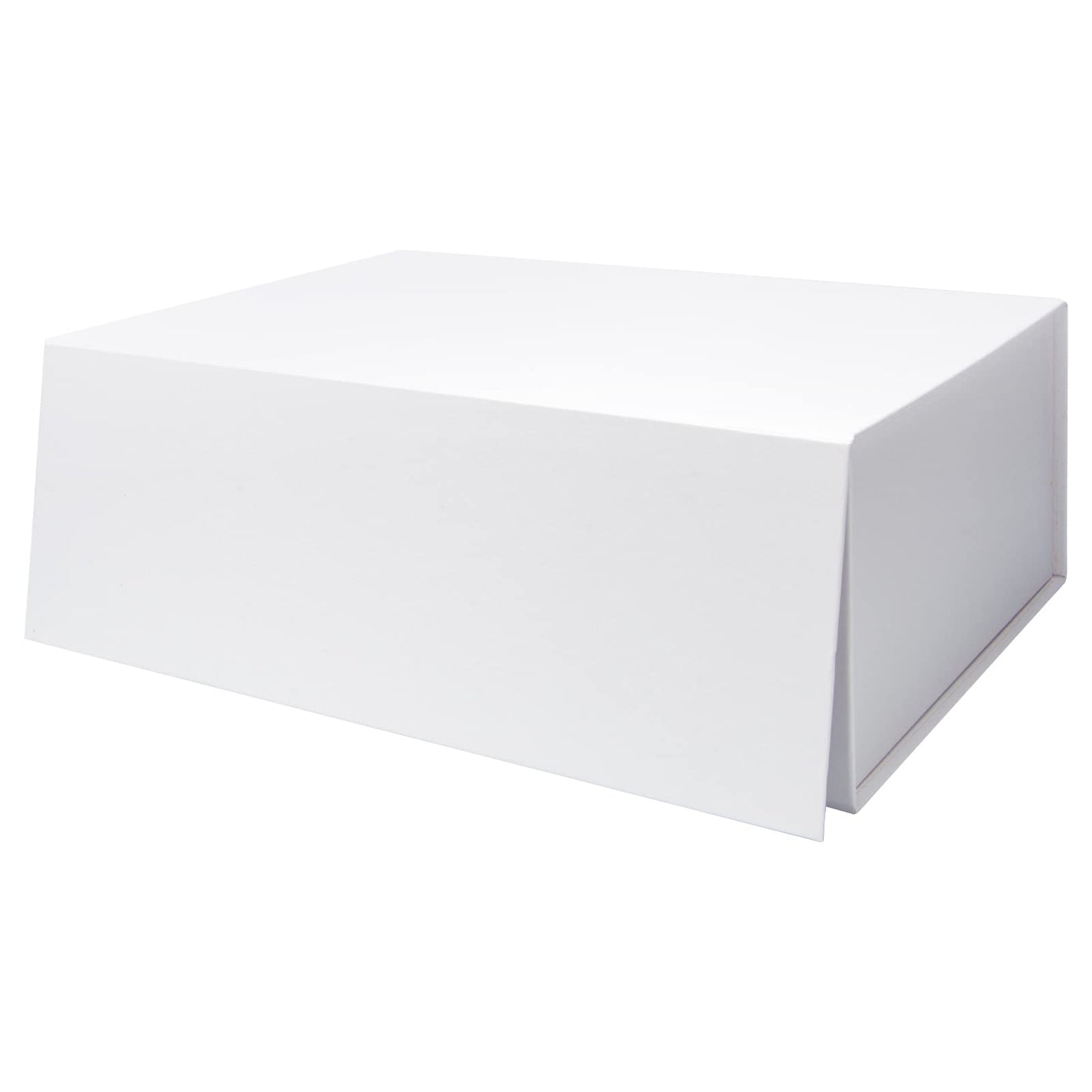 CHECHNYA 3 Large Gift Box Set - 13x10x5 Inch Foldable Magnetic, Sturdy Shirt Box, Hard Cover, Reusable, White 3-Pack