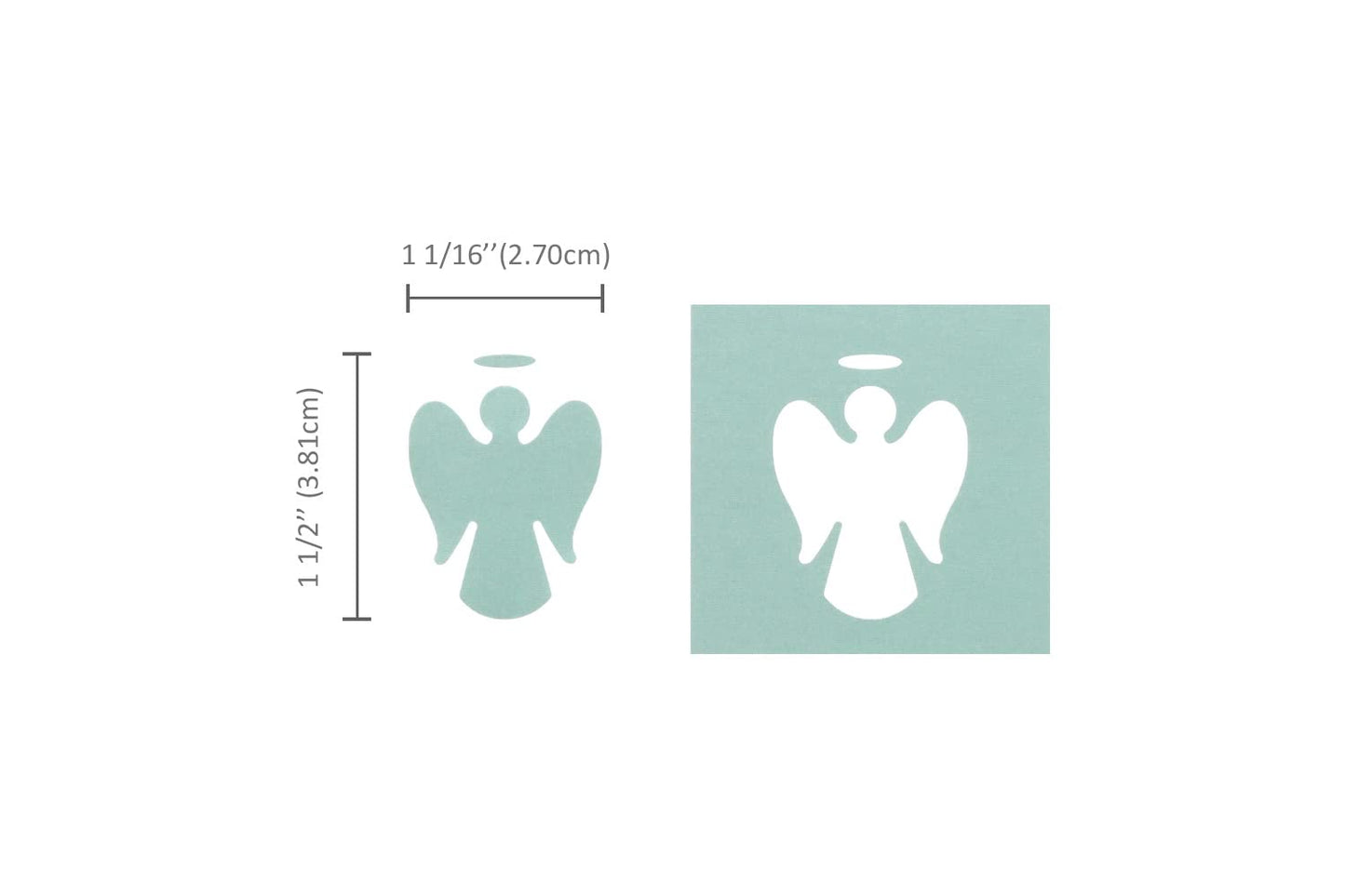 Bira Craft 1.5 inch Angel 3 Lever Action Craft Punch for Paper Crafting Scrapbooking Cards Arts