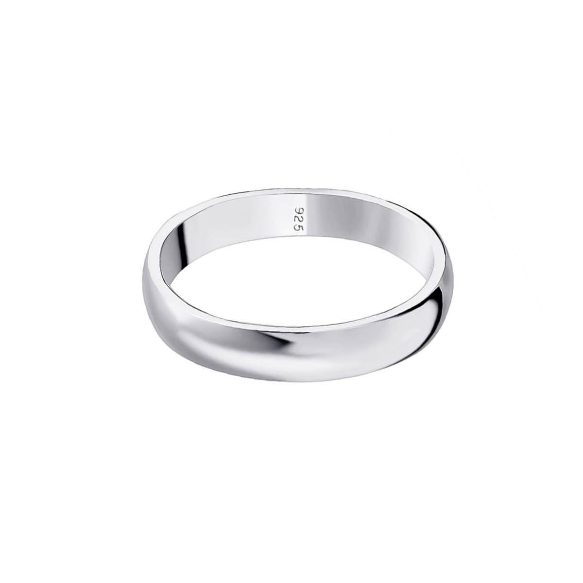Savlano 925 Sterling Silver 5MM Half - Round Wedding Band Ring for Women and Men Comes in 5-14 Sizes with Gift Box - Made in Italy (12)