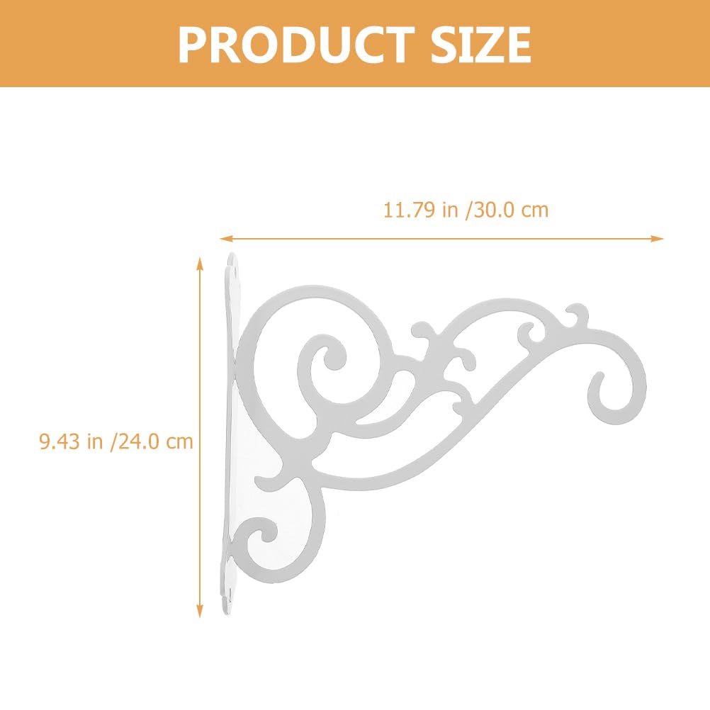 CAXUSD Garden Wall Mount Hanging Plant Bracket Decorative Hook for Pots Baskets and Wind Chimes Planter Holder for Outdoor and Indoor Use