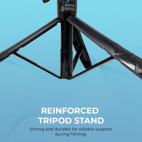 Vlogging Kit for iPhone, YouTube TikTok Podcast Video Recording Starter Kit for Content Creators, Equipment: Full Size Tripod, Phone Stabilizer, Shotgun Microphones & LED Lights