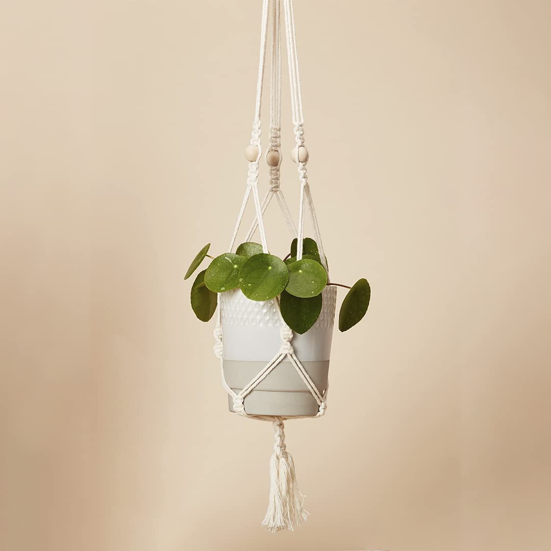 Calm Club 'Hang Time' Macrame Kit | Macrame Plant Hanger Kit | Macramé Hanging Planter Craft Kits | Mindfulness Gifts | Relaxation Arts and Crafts for Adults: Macrame Cord, Beads, Rings & Tutorial