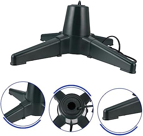 1pc Electric Christmas Tree Stand Rotatable Base for Trees Easy Installation Us Support for Home and Restaurant Decor
