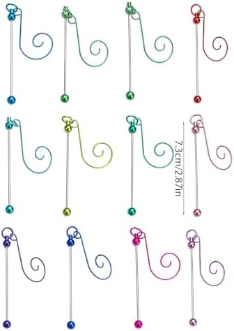 5pcs Metal Beadable Hanging Hooks for Christmas Tree Adornment Festival Ornament Hangers Holiday Decoration Kits Christmas Tree Decoration