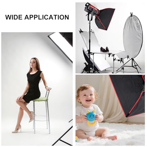 GVM Portable Square Softbox 40 * 60cm with Grid Diffuser Fast-Setup Bowens Mount Softbox Compact Photography Lighting Softbox for Photography Shooting Continuous Light Monolight Strobe Flash - size: 4060H