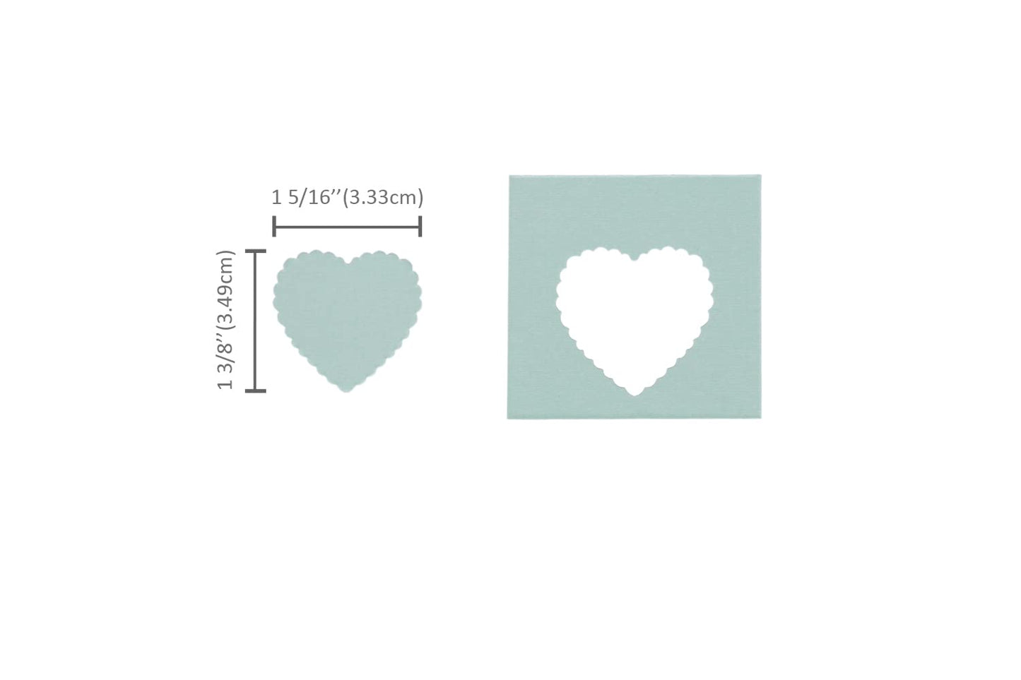 Bira Craft 1.5 inch Scalloped Heart Lever Action Craft Punch, Valentine’s Day Punch, for Paper Crafting Scrapbooking
