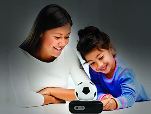 LEXiBOOK, Soccer Ball Nightlight Alarm Clock, RL800FO