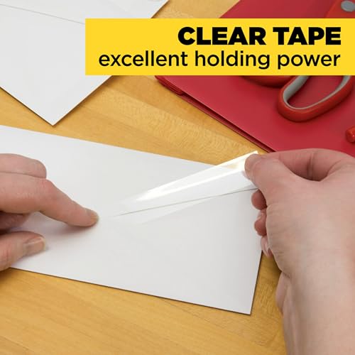 Scotch Transparent Tape, Clear Tape Engineered for Office and Home Use, 1 Inch Core 3/4 in x 1000 in, 3 Boxes - size: 3 Rolls, style: 3 Rolls