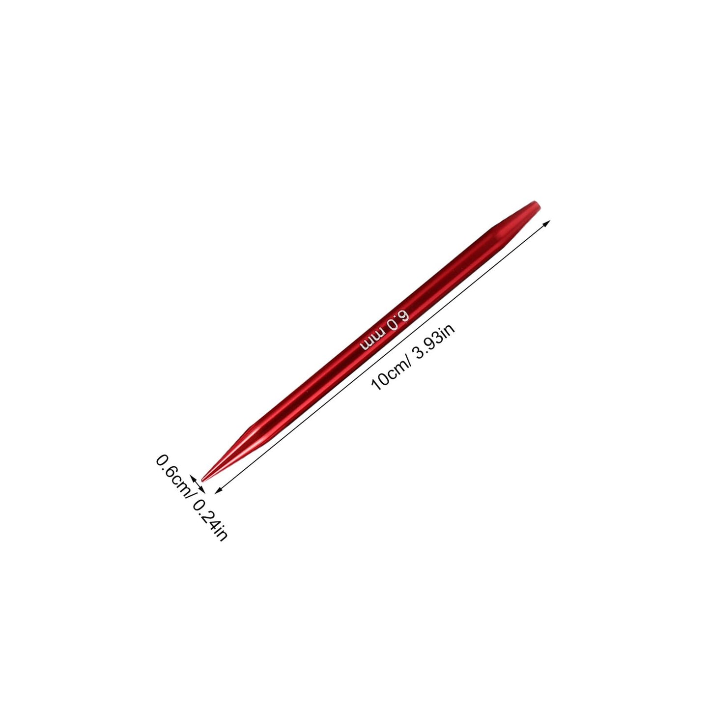 Amosfun Aluminum Circular Knitting Needles Set Detachable Sweater Circular Needle Interchangeable Knitting Accessory Kit for Household and Daily Use