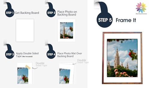 Mat Board Center, 10 Pack 13x19 White Backing Boards, Cardboard for Arts, Prints, Frames, Photos and More - size: 13x19