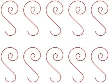 200pcs Sturdy Metal Hooks for Festival Decoration 50mm Christmas Ornament Hangers Corrosions Hanging Clip Stainless Steel Ornament Hooks