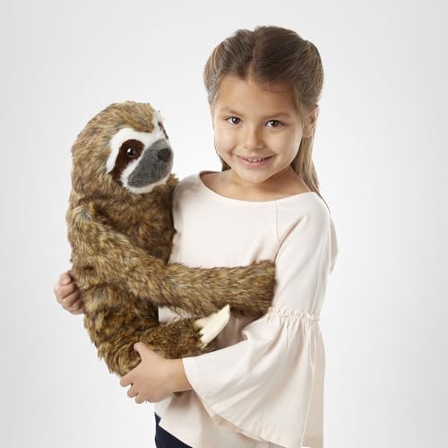 Melissa & Doug Lifelike Plush Sloth Stuffed Animal (12W x 14.5H x 9D in)