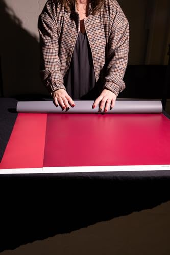 Bessie Bakes Berry Magenta Solid Color Roll-Up 2 Feet x 3 Feet Photography Backdrops 2 Pack - color: Raspberry Wine, Claret
