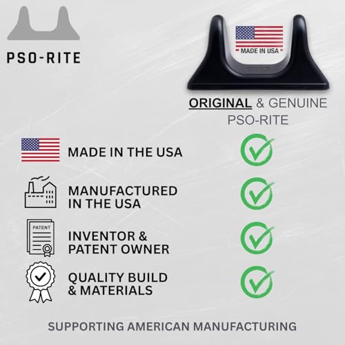 PSO-RITE Psoas Muscle Release Tool – Made in USA, Patented Deep Tissue Massage Device for Your Back, Hip Flexor & Trigger Point Relief, Night Black