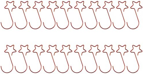 20Pcs Christmas Ornaments Hooks Stainless Steel Star Shaped Hangers Christmas Tree Star Shaped Hooks for Party Decorative Metal Five-Pointed Hook Tree Hanging Pendant Decorations