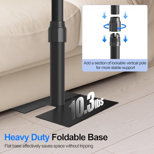 Heavy Duty Backdrop Stand 10x20ft, Pipe and Drape Backdrop Stand Kit, Adjustable Metal Frame, Background Stand Backdrop for Wedding Birthday Party Decorations-Black