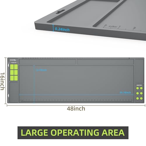 Gun Cleaning Mat 48"x16", Extra Large Magnectic Gun Mat for All Guns Anti-Slip Rubberized Workbench Mat for Pistol and Rifle - color: Gray
