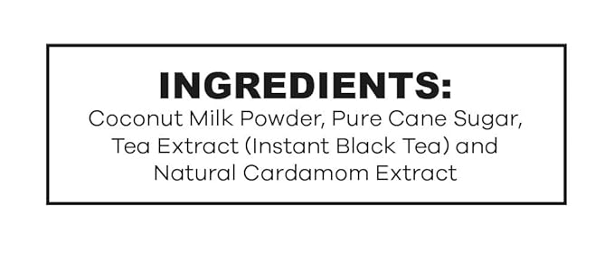 QuikTea Vegan Cardamom Chai Tea Latte – 10 Count, Bold Cardamom Flavor, Naturally Caffeine-Light, no preservatives – Just Add Hot Water