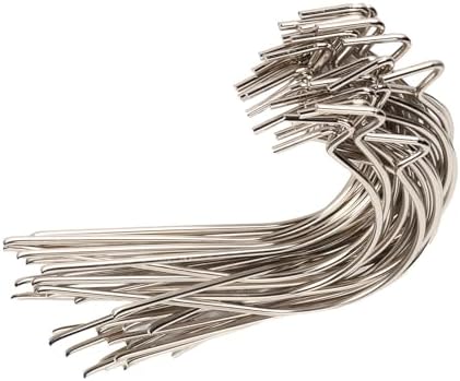 KIMISS Pack of 50 Decorative Christmas Ornament Hooks - Lightweight, Portable, Less Steel Hangers for Christmas Tree Decorations and Party