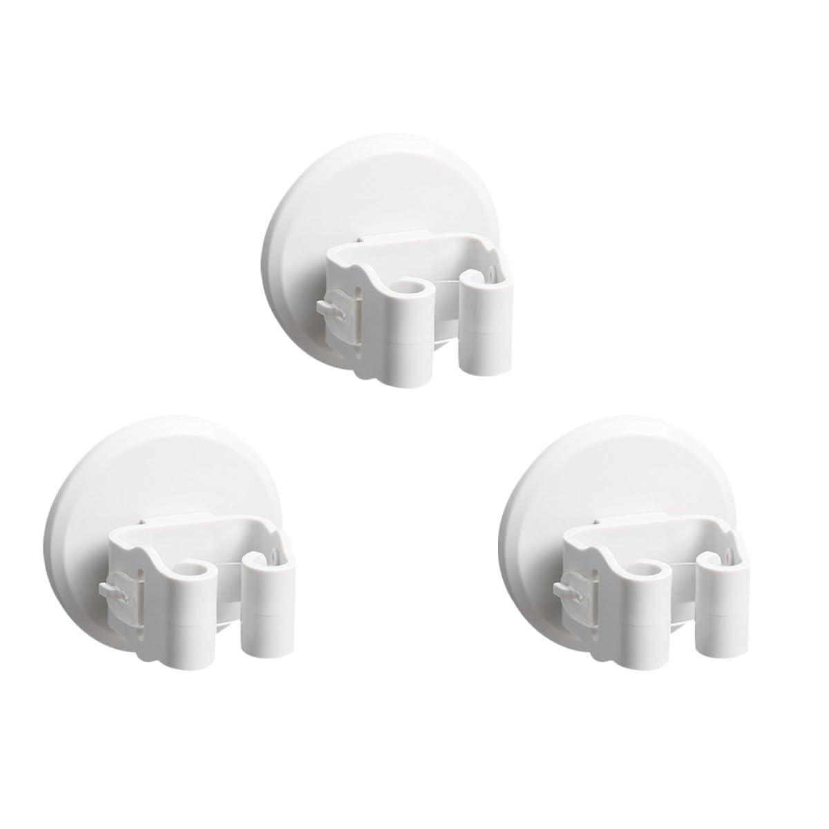 3pcs Suction Cup Mop Broom Holder Clips Wall