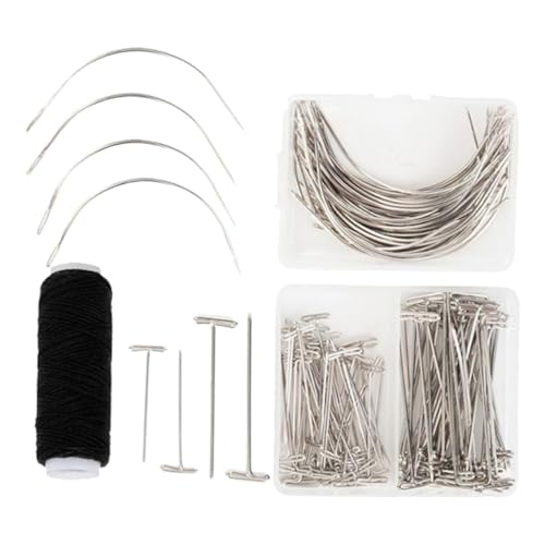HOODANCOS 1set Wig Shaped Blocking Needles for Wigs Jewelry Display Crafts Photos Resistant for Easy Styling