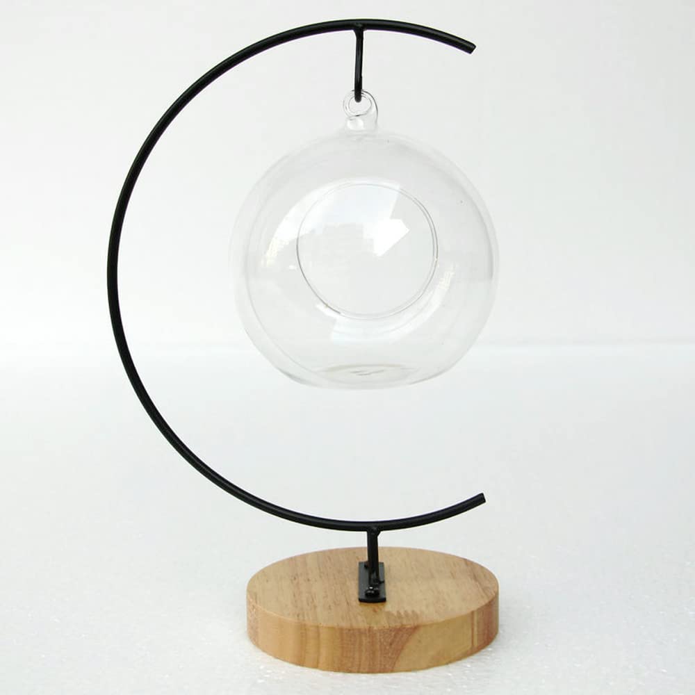 WOCTDTHW Ornament Display Stand Holder Iron Hanger for Chrismas Hanging Glass Globes (C Shape 2 Pcs)