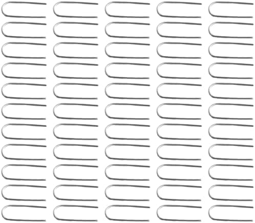 FABULETTA High Temperature Nichrome Wire U-Shaped Hooks 21 Gauge Ceramic Kiln Hanger for Jewelry Pendants Ornaments Glass Art 50PCS(50pcs)