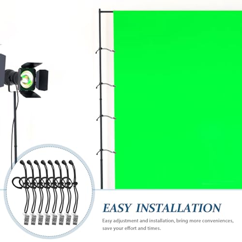 ABOOFAN 8pcs Photography Backdrop Fixing Clips Spring Clamp Holder Set for Studio Photo Shoot, Sturdy Metal Background Cloth Clips for Professional Photographers