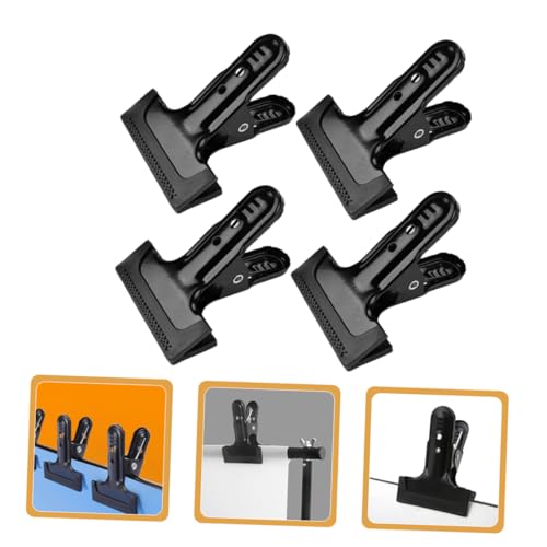 LALAFINA 4pcs Backdrop Clamps Heavy-duty Cold Rolled Steel Clips for Photography Backdrop Sturdy Fixing Tool for Steady Image Capture