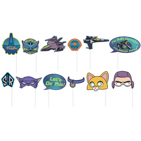 Lightyear Scene Setter with Props - Pack of 16 - Multicolor Cardstock & Plastic - Perfect for Themed Events, Parties & Gatherings - style: Lightyear