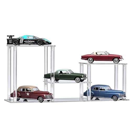 Clear Action Figures Display Risers Stand Shelf, Acrylic Perfumes Stands 3 Tier Display for Collectibles Pop Figurine,Cupcake Stand Perfume Organizer - color: 3 Tier/Model 1
