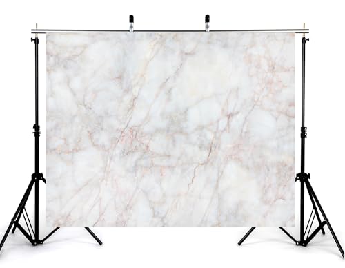 5x4ft White Pink Marble Backdrop Natural Stone Texture Pattern Photography Background for Modern Themed Party Room Decorations Tapestry Banner Photo Booth Props - size: 5x4ft