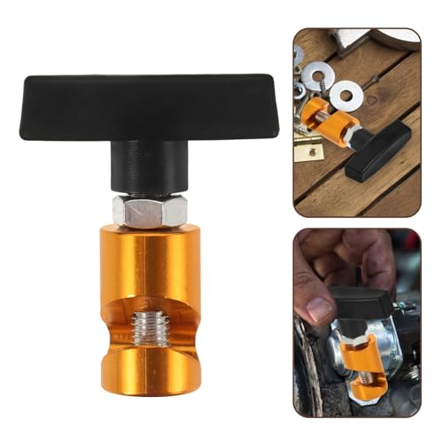 POPETPOP Automotive Universal Hood Lift Strut Clamp Gold Hydraulic Support Holder Car Hood Prop Tool Anti-slip Fixing Clamp for Engine Maintenance and Trunk Tailgate