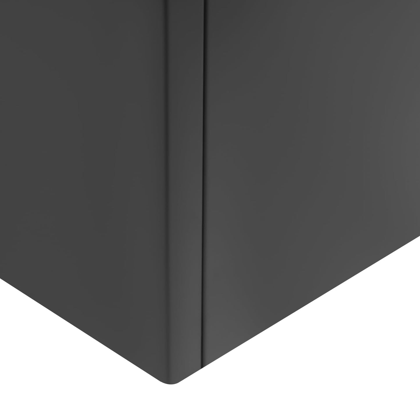 Titunjian Metal Planter Box Rectangular Planter Outdoor Planter Box with Drainage Hole Flower Box Span Divider Large Plant Pot for Balcony Patio Yard Garden (Black, 16 x 16 x 30 Inch)