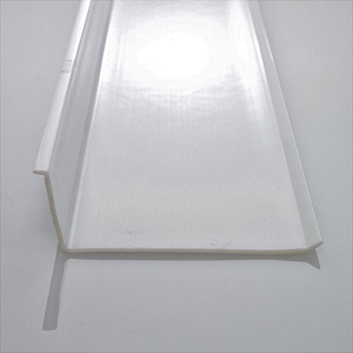 Beam Lighting Under Cabinet Light Cover Replacement | White Ribbed Acrylic Diffuser (L-Shaped, 12") - size: 12 Inch, style: L-Shaped