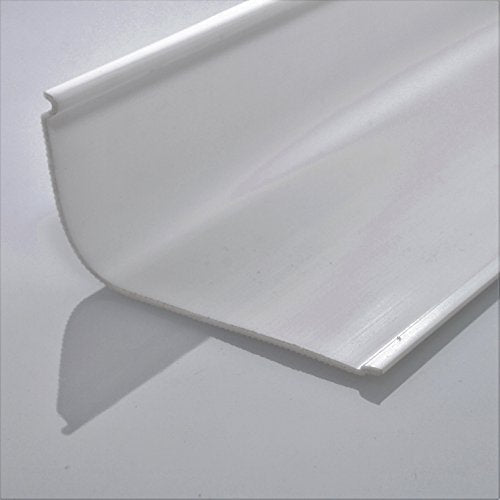 Beam Lighting Under Cabinet Light Cover Replacement | White Ribbed Acrylic Diffuser (Curved, 48") - size: 48 Inch, style: Curved