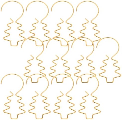 Abaodam 100pcs Gold Metal Wire Ornament Hooks for Mini Decorations