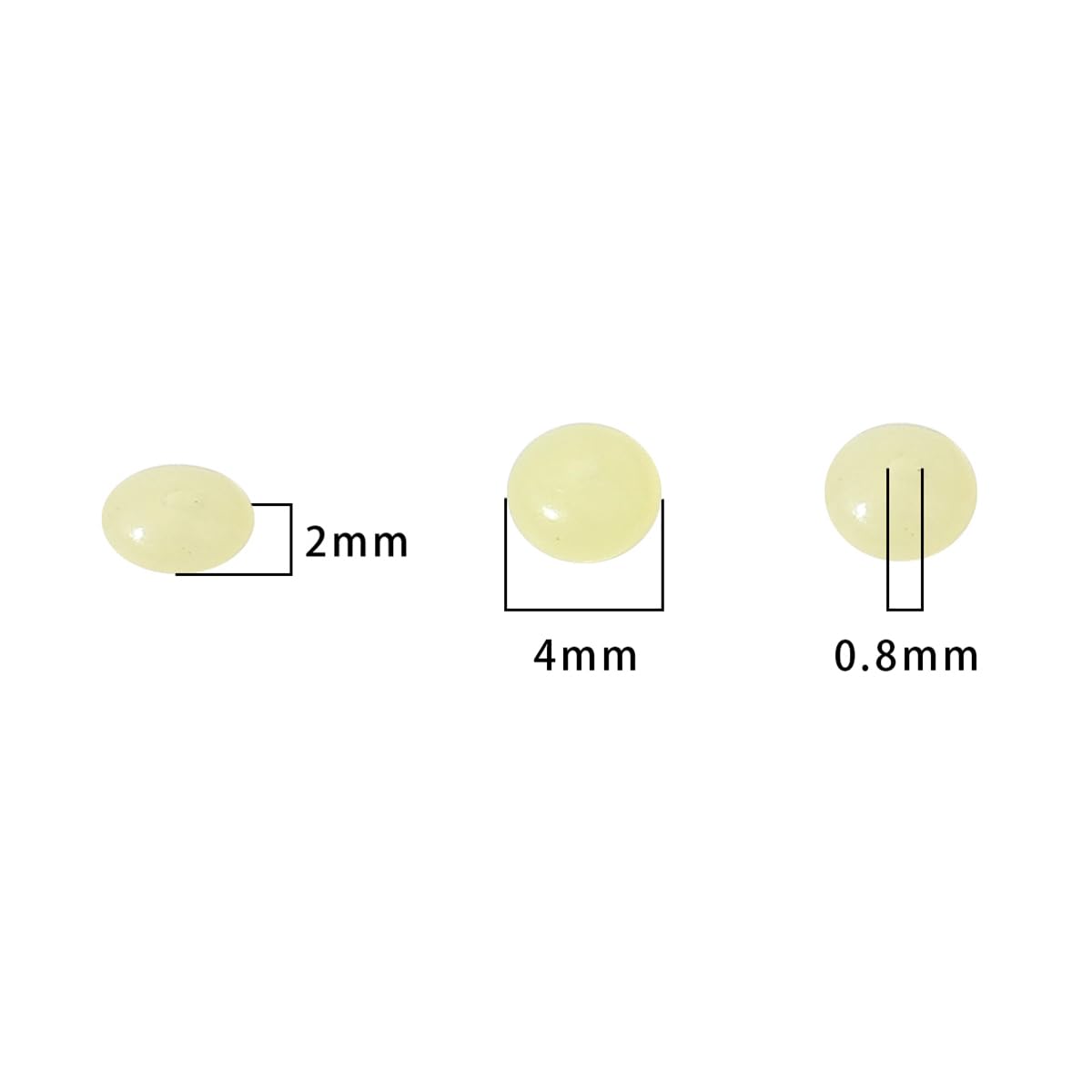 BEADIA Natural Lemon Jade Disk Stone Beads 4x2mm 160pcs Rondelle Loose Semi Gemstone Beads for Jewelry Making Design