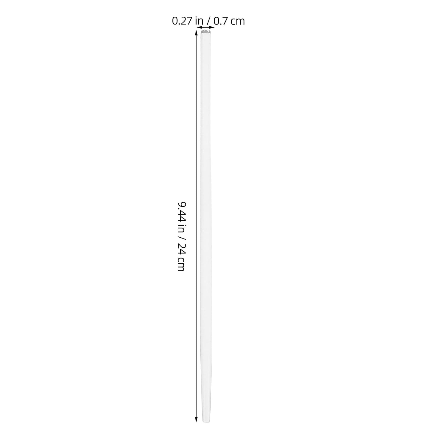 VOSAREA 1 Pair Glass Chopsticks Japanese Sticks Deep Frying Chopsticks Hashioki Chopstick Nonslip Threaded Cooking Dinner Tips Clear (9.5 Inch)