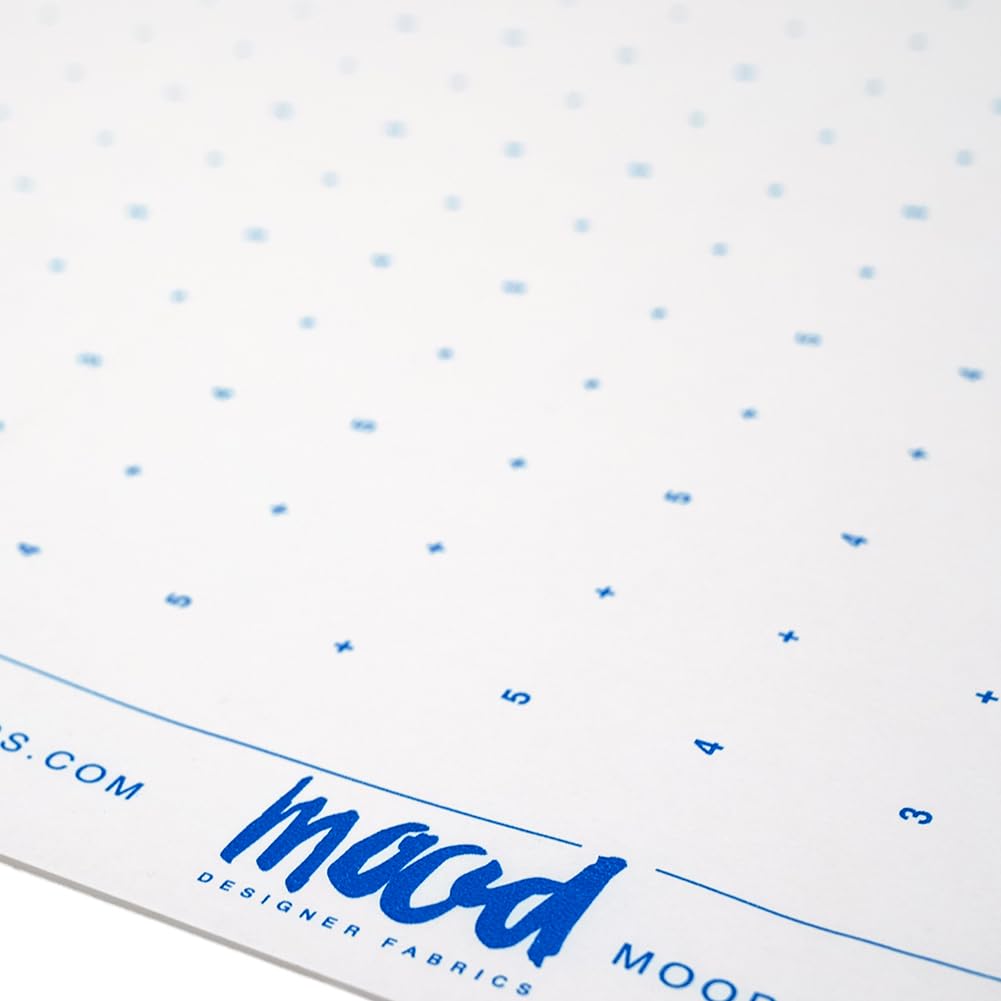 White Dotted Pattern Paper - 3 Yards Bundle for Sewing, Crafting, and Drawing by Mood Fabrics, Standard Weight 40 inch Wide, Sewing Tracing Paper