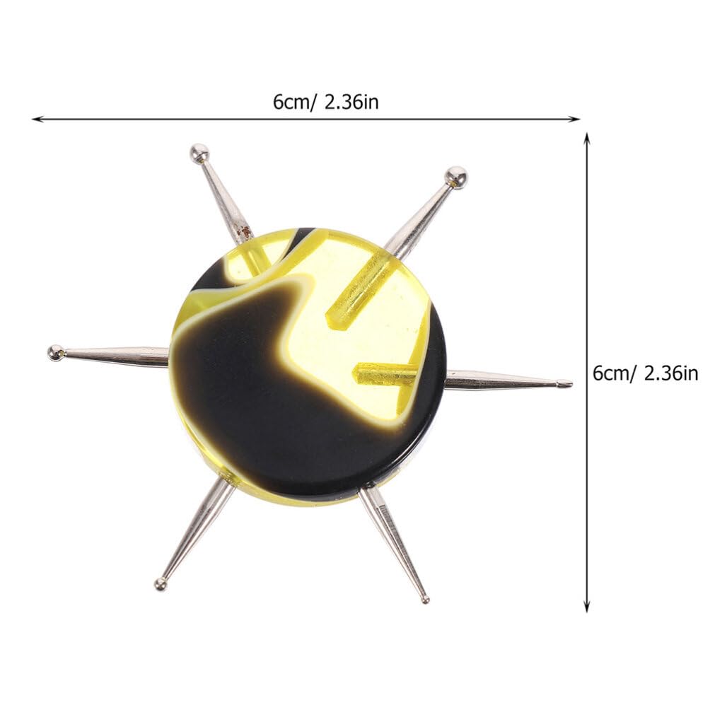 Beaupretty 6 in 1 Circular Dotting Tools, 2pcs Nail Design Dotting Pen Nail Art Tip Dot Painting Tracing Manicure Tool for Nail Salon Home Use