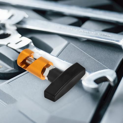 Universal Car Hood Lift Rod Holder Clamp, Hydraulic Hood Support Strut Prop, Anti-slip Gold Automotive Lift Support Tool for Engine Cover and Trunk Maintenance